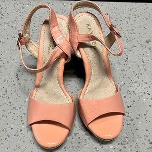 Cute pink wedges by Kayleen